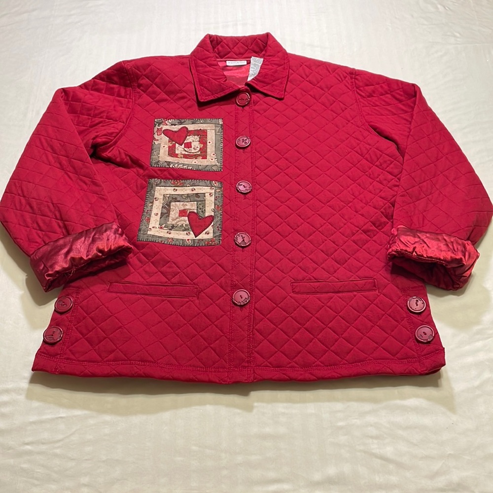White Stag Button Down Woven Collared L 12/14 Coat.